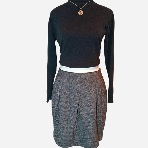 NWT Banana Republic Preppy Tailored Wool Petite Skirt Holiday Christmas Gift New - Picture 5 of 10